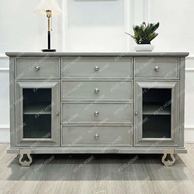 SL retro solid wood dining side cabinet decoration modern simple storage cabinet
SL retro solid wood dining side cabinet decoration modern simple storage cabinet