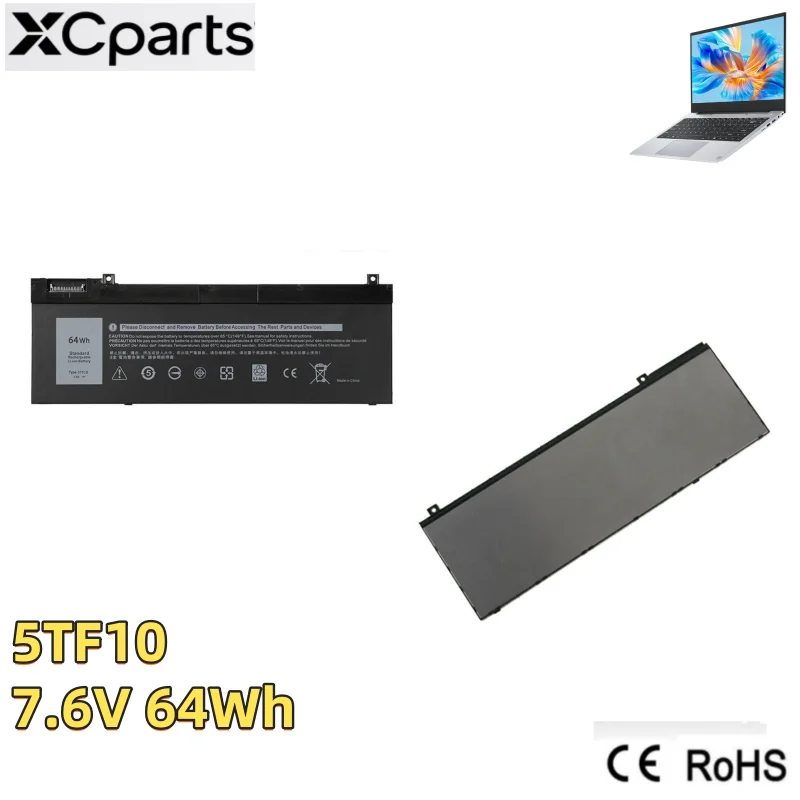 7.6V 64Wh 8000mAh New 5TF10 Laptop Battery for Dell Precision 7730 7740 7530 7540 P34E P34E001 P74F 0RY3F9 0VRX0J NYFJH
7.6V 64Wh 8000mAh New 5TF10 Laptop Battery for Dell Precision 7730 7740 7530 7540 P34E P34E001 P74F 0RY3F9 0VRX0J NYFJH