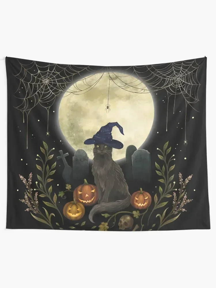 The Black Cat on Halloween Night Tapestry For Bedroom Aesthetics For Room Wall Decor Bedroom Deco Tapestry
The Black Cat on Halloween Night Tapestry For Bedroom Aesthetics For Room Wall Decor Bedroom Deco Tapestry