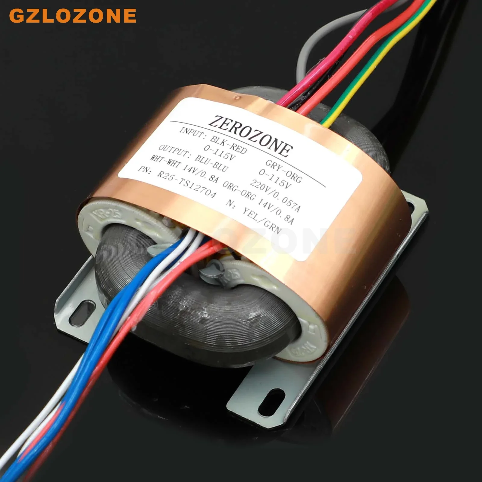 ZEROZONE 35W R-Core OFC Pure Copper Transformer With Copper Foil Shield 220V+14VX2 For E834-C Dark Magic Version
ZEROZONE 35W R-Core OFC Pure Copper Transformer With Copper Foil Shield 220V+14VX2 For E834-C Dark Magic Version