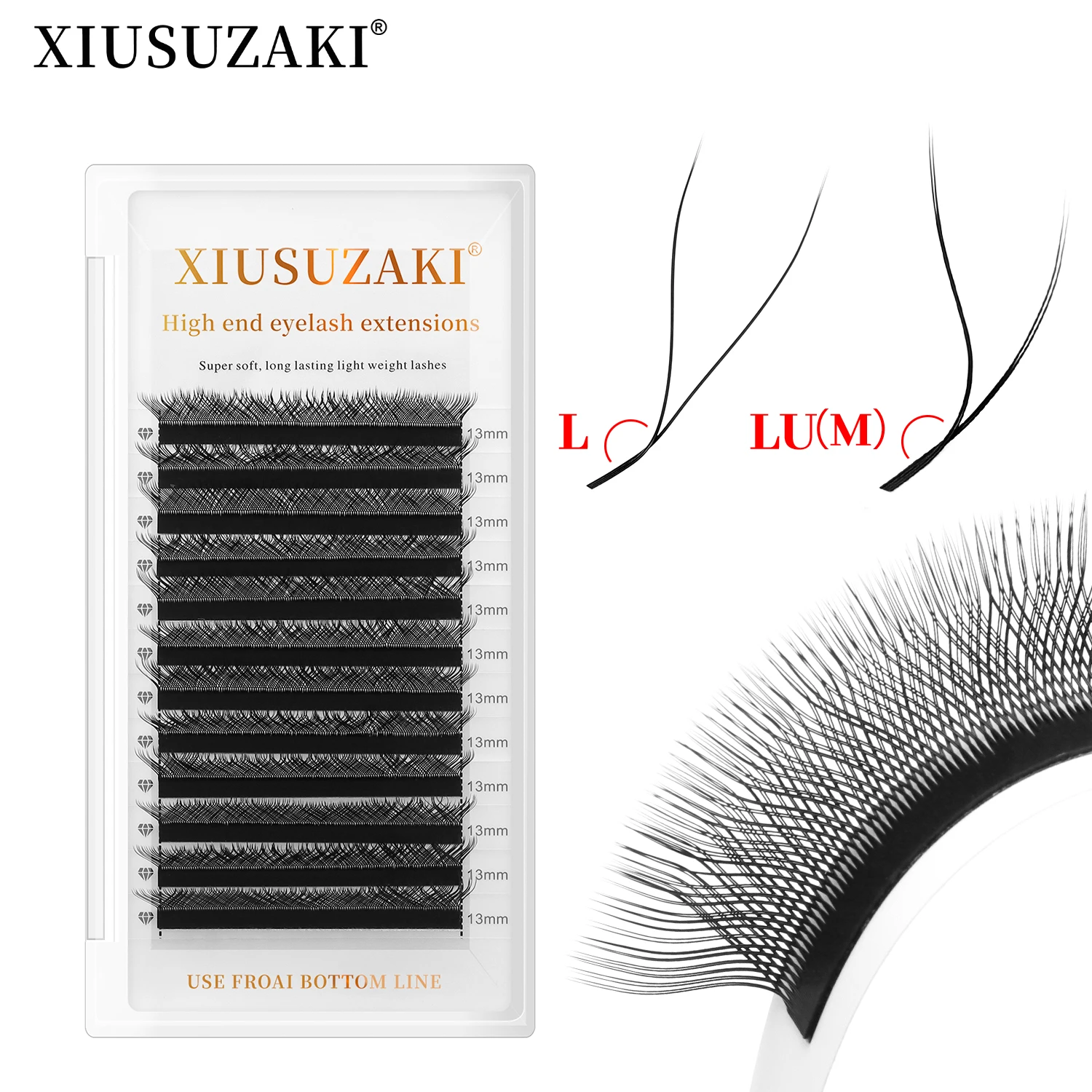XIUSUZAKI YY Shape Eyelash Extension L/LU/M Curl 2D YY Two Tips Premade Fans Lashes Individual Volume Eyelashes Beauty Shop
XIUSUZAKI YY Shape Eyelash Extension L/LU/M Curl 2D YY Two Tips Premade Fans Lashes Individual Volume Eyelashes Beauty Shop