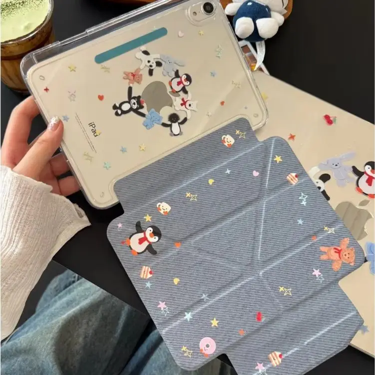 Korean Cowboy Animal Penguin Bear Doll Cover For iPad Pro 13 11th M5 M4 12.9 A16 10 8 7 9th 10th Air 11 M2 M3 Mini Tablet Case
Korean Cowboy Animal Penguin Bear Doll Cover For iPad Pro 13 11th M5 M4 12.9 A16 10 8 7 9th 10th Air 11 M2 M3 Mini Tablet Case