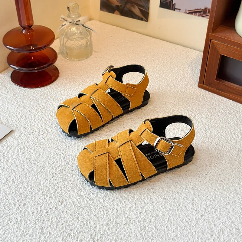 Summer Children's Woven Sandals Hollow-out Girls Gladiator Beach Sandals Causal Simple Boys Trend New Kids Flat Shoes Fashion
Summer Children's Woven Sandals Hollow-out Girls Gladiator Beach Sandals Causal Simple Boys Trend New Kids Flat Shoes Fashion
