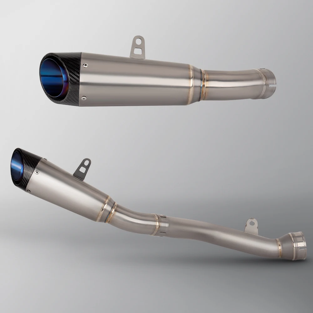 Motorcycle exhaust titanium alloy middle link pipe with Integrated mid tail carbon tip muffler For the kawasaki zx10r
Motorcycle exhaust titanium alloy middle link pipe with Integrated mid tail carbon tip muffler For the kawasaki zx10r