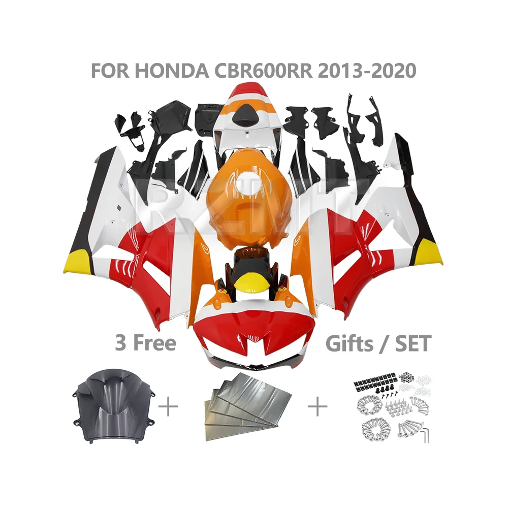 Комплект обтекателя мотоцикла по индивидуальному заказу для HONDA CBR600RR CBR 600RR 2013-2020, высококачественный комплект кузова из АБС-пластика H0613-114a 
Комплект обтекателя мотоцикла по индивидуальному заказу для HONDA CBR600RR CBR 600RR 2013-2020, высококачественный комплект кузова из АБС-пластика H0613-114a