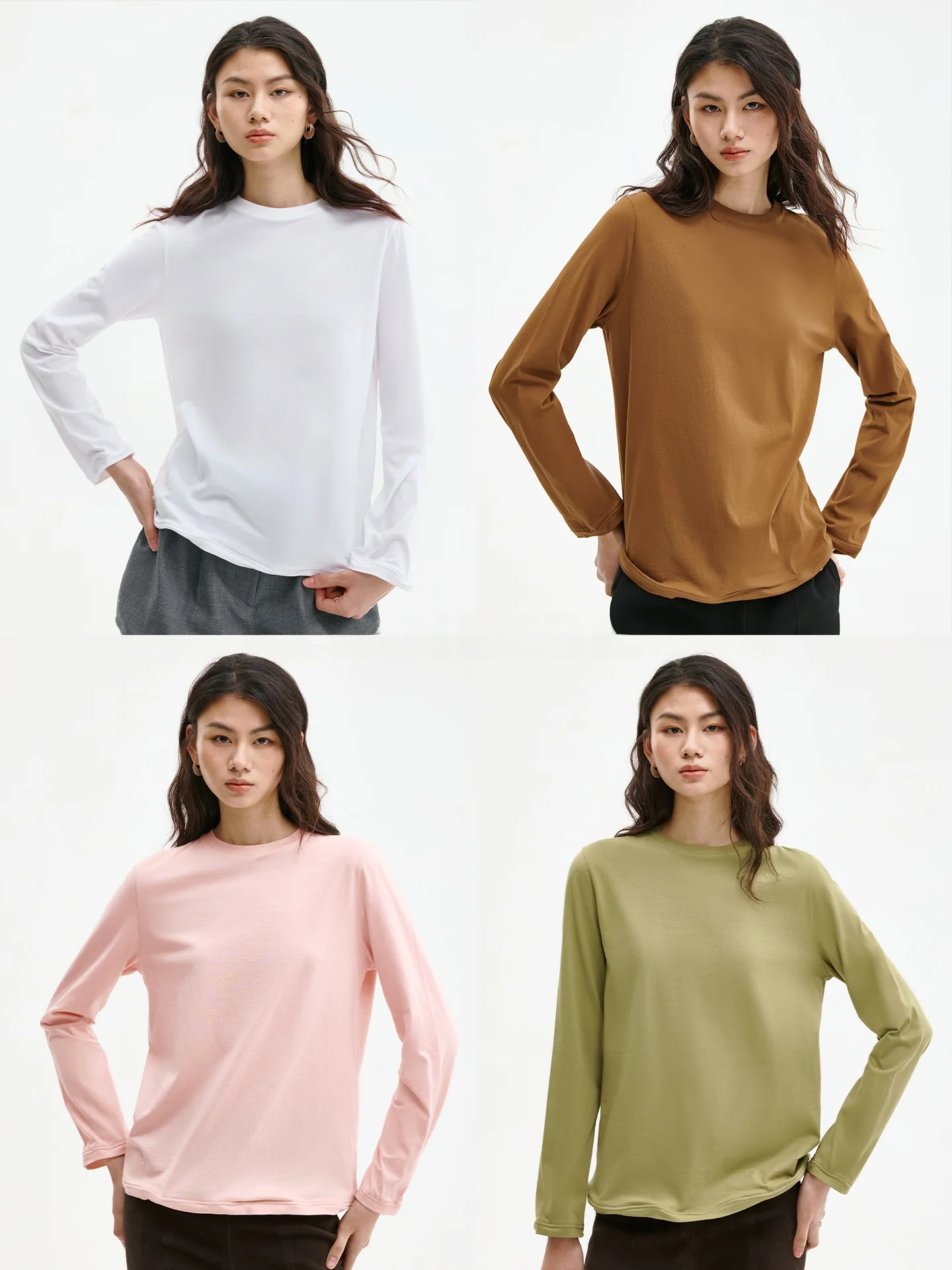 CHANDOOIVY Ultra Soft Long Sve T-irt Extra Fine Combed Cotton 3D Fibone ape Women's Simple Sle Stand Fit round ...
CHANDOOIVY Ultra Soft Long Sve T-irt Extra Fine Combed Cotton 3D Fibone ape Women's Simple Sle Stand Fit round ...