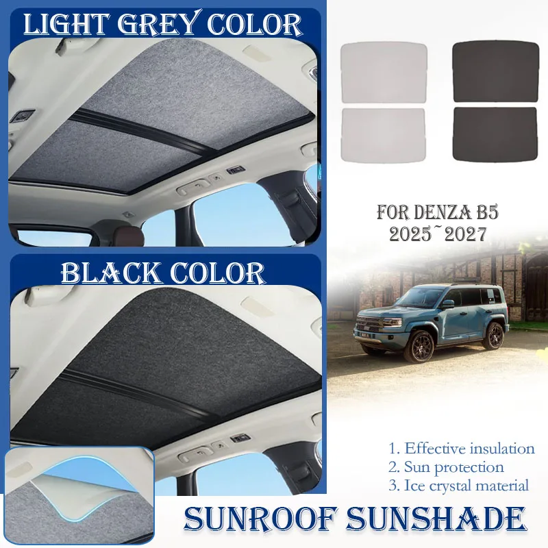 Car Skylight Sunshades For Denza B5 BYD Leopard 5 2025-2027 Nano Ice Crystals Pad Window Visor Curtain Sunshade Auto Accessories
Car Skylight Sunshades For Denza B5 BYD Leopard 5 2025-2027 Nano Ice Crystals Pad Window Visor Curtain Sunshade Auto Accessories