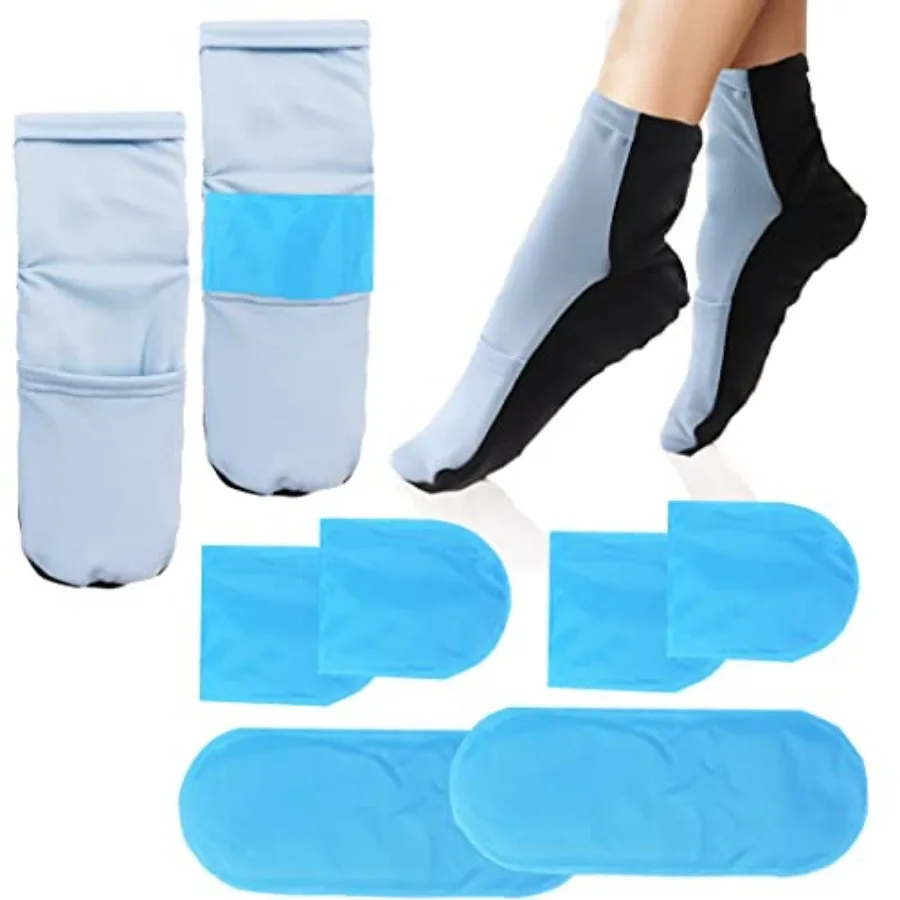 Cold Therapy Stocks Reusable Gel Frozen Stockings Slippers for Feet Heels Injures Swellin chemotherapy Pain Relief for Ankle
Cold Therapy Stocks Reusable Gel Frozen Stockings Slippers for Feet Heels Injures Swellin chemotherapy Pain Relief for Ankle
