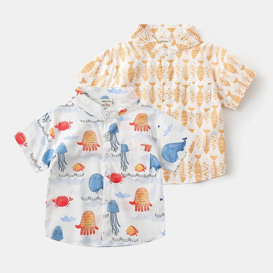 New 2026 Boys Summer Thin Beach Shirts Children's Cute Cartoon All-over Print Short Sleeve Shirt Tops Kids Casual Clothing
New 2026 Boys Summer Thin Beach Shirts Children's Cute Cartoon All-over Print Short Sleeve Shirt Tops Kids Casual Clothing