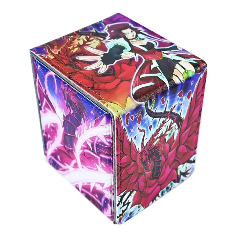 Ю-Ги-О! Коробка для карт Akiza Izinski Black Rose Dragon OPTCG, большая кожаная коробка для хранения карт, утолщенная, для коллекционных аниме-игр
Ю-Ги-О! Коробка для карт Akiza Izinski Black Rose Dragon OPTCG, большая кожаная коробка для хранения карт, утолщенная, для коллекционных аниме-игр