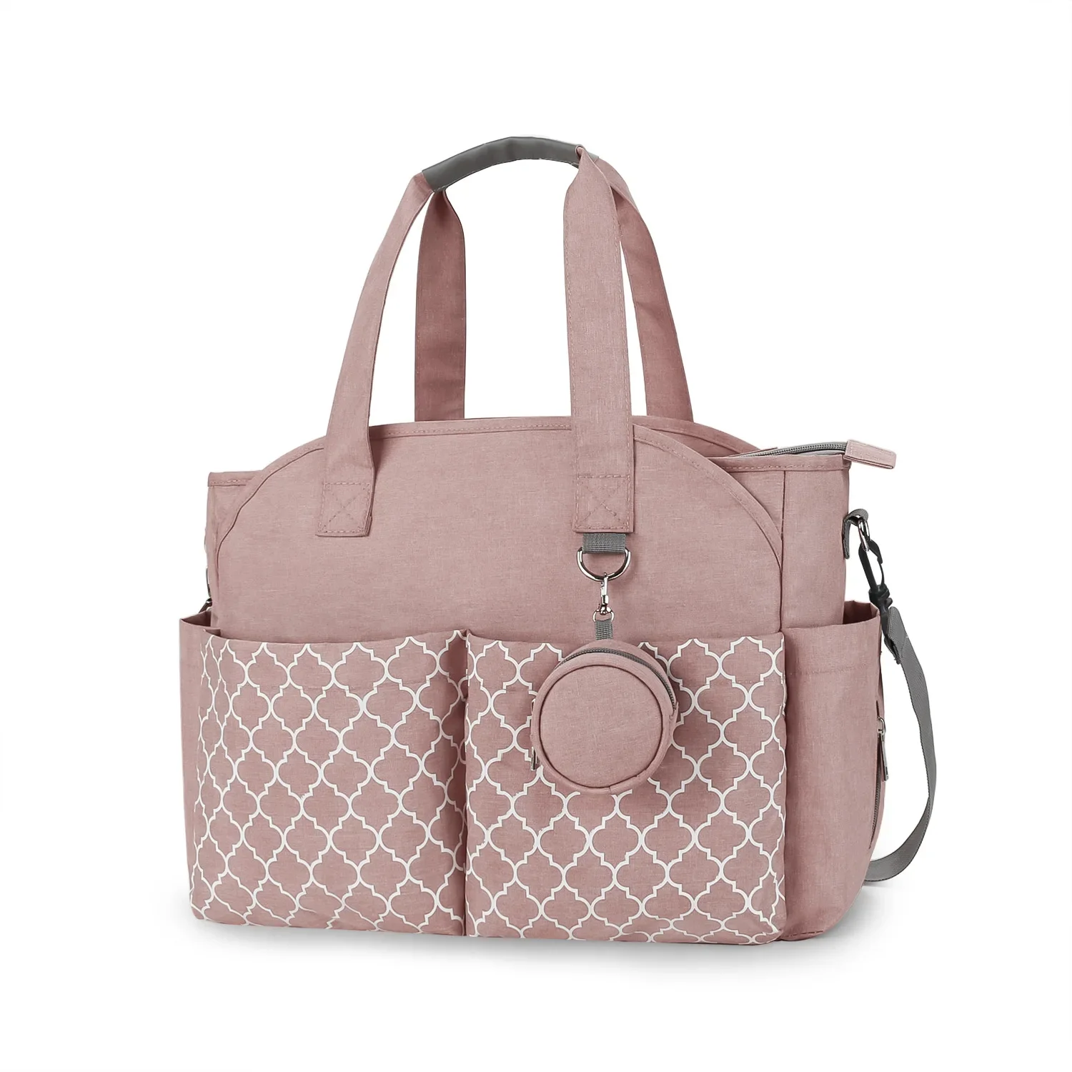New hand-held one-shoulder mommy bag with printed geometry and pacifier bag for mother and baby travel outdoor mommy bag
New hand-held one-shoulder mommy bag with printed geometry and pacifier bag for mother and baby travel outdoor mommy bag
