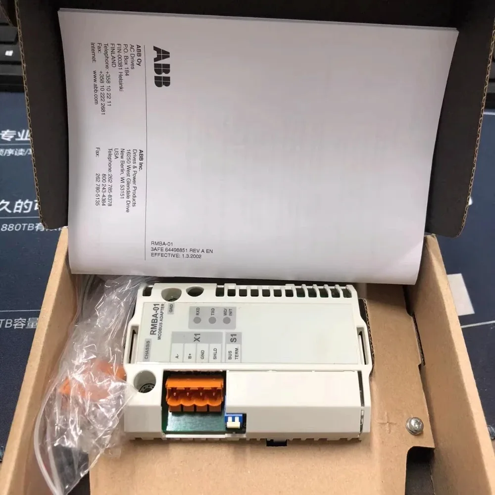 ABB RMBA-01 Inverter Encoder Interface Module New Original
ABB RMBA-01 Inverter Encoder Interface Module New Original