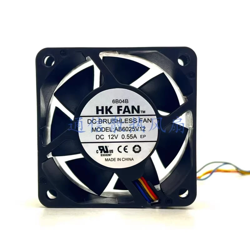 HJY 1-piece Hong Kong fan AB6025V12 12V 0.55A 4-wire PWM cooling fan 6025 6cm
HJY 1-piece Hong Kong fan AB6025V12 12V 0.55A 4-wire PWM cooling fan 6025 6cm