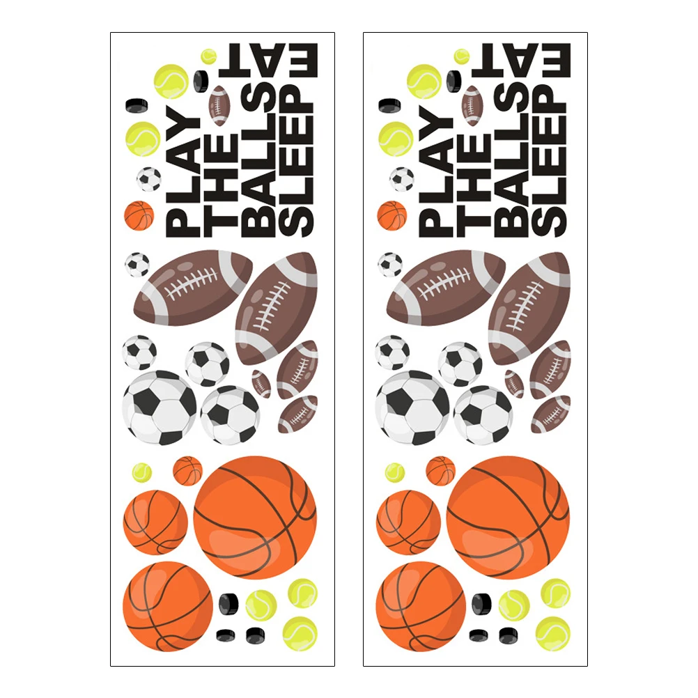 2Pcs Ball Stickers Sticker Kids Room Self Adhesive Sports Decor Home PVC DIY Theme Party Ball Stickers Decors
2Pcs Ball Stickers Sticker Kids Room Self Adhesive Sports Decor Home PVC DIY Theme Party Ball Stickers Decors