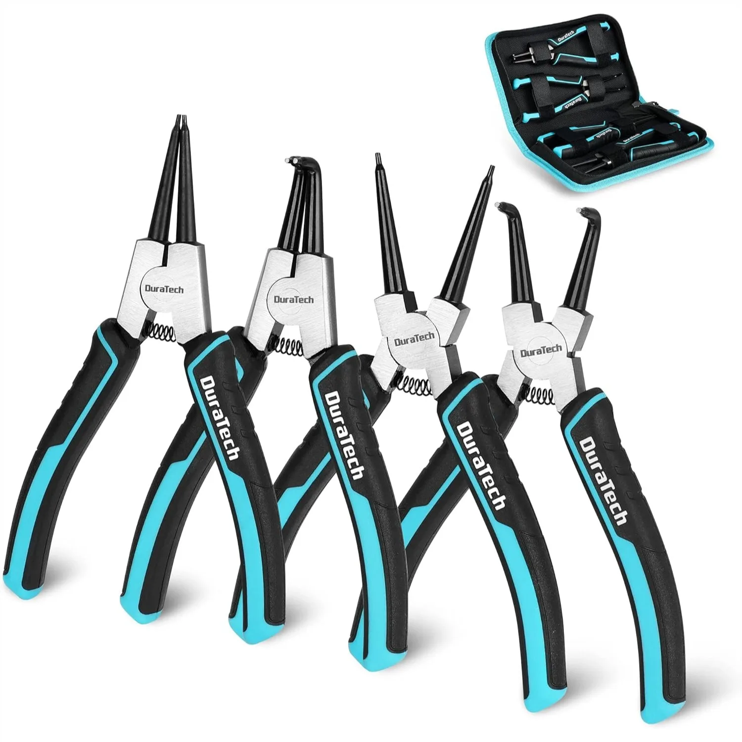 4 PCS Snap Ring Pliers Set, 7 Inch Heavy Duty Internal & External Circlip Pliers Kit with Straight/Bent Jaw, CRV Steel, Spring
4 PCS Snap Ring Pliers Set, 7 Inch Heavy Duty Internal & External Circlip Pliers Kit with Straight/Bent Jaw, CRV Steel, Spring