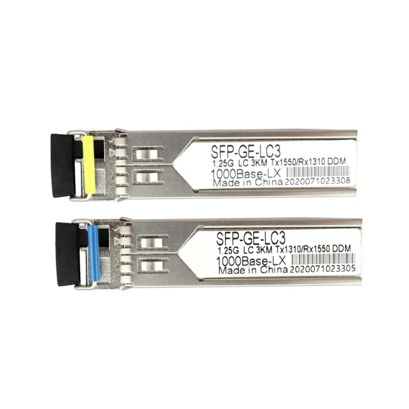 SFP single fiber optical module Gigabit single fiber 3km optical module LC compatible: Huasan Cisco switch
SFP single fiber optical module Gigabit single fiber 3km optical module LC compatible: Huasan Cisco switch