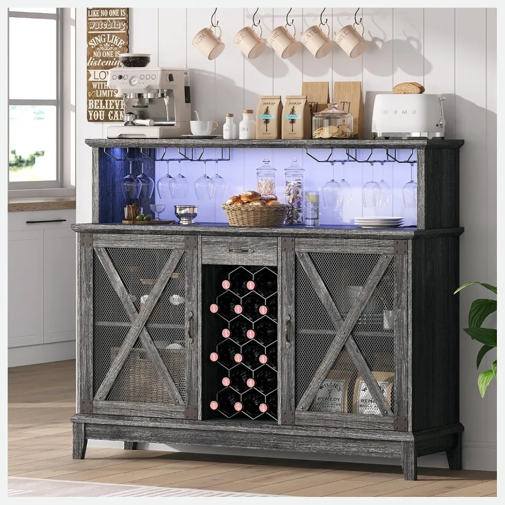 Wine Cabinet, Coffee Bar Cabinet with Storage,Liquor Cabinet Bar for Home, Wine Bar Cabinet with Glass Rack, Drawer and LED
Wine Cabinet, Coffee Bar Cabinet with Storage,Liquor Cabinet Bar for Home, Wine Bar Cabinet with Glass Rack, Drawer and LED