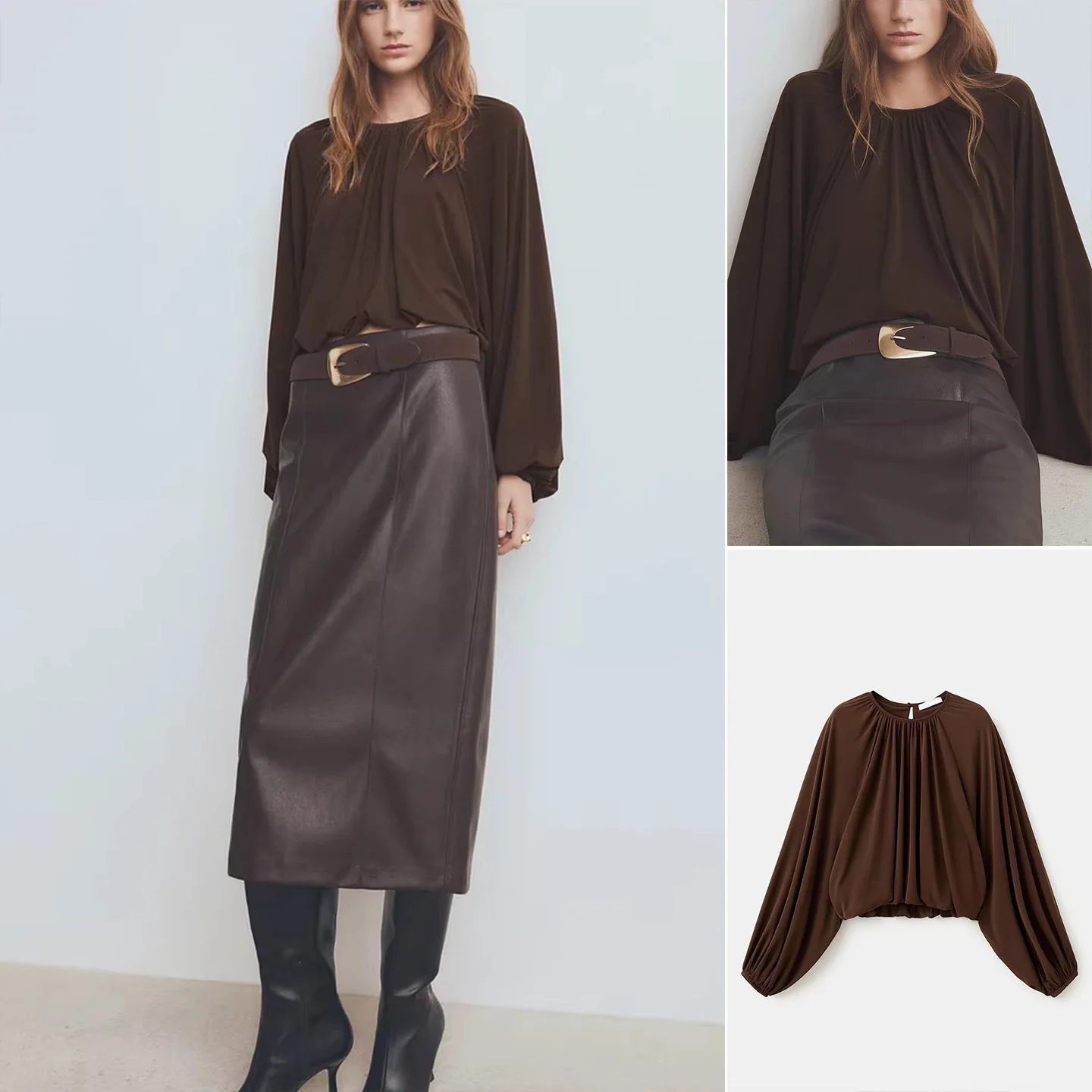 Зимний новый женский коврик Sle Свободный круглый Ne Плиссированный подол Фонарь Све irt Драпированный Полиэфирное волокно Длинный све круговой...
Зимний новый женский коврик Sle Свободный круглый Ne Плиссированный подол Фонарь Све irt Драпированный Полиэфирное волокно Длинный све круговой...