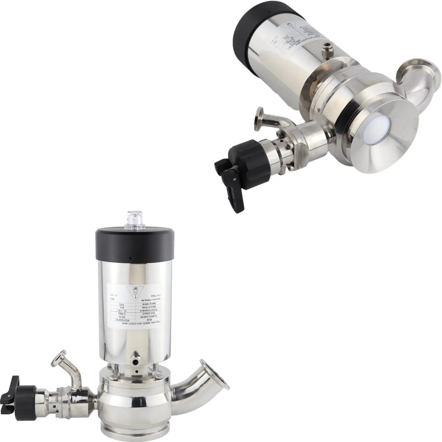 25.4MM 1Inch TC50.5MM High Quality Clamping End Air to Air Pneumatic Aseptic Tank Bottom Valve with 12.7MM Sanitary Sample Valve
25.4MM 1Inch TC50.5MM High Quality Clamping End Air to Air Pneumatic Aseptic Tank Bottom Valve with 12.7MM Sanitary Sample Valve