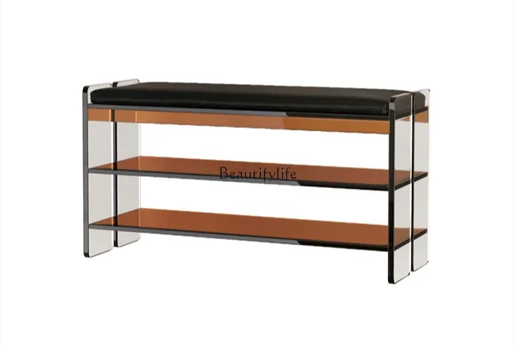 FG26*Light luxury high-end shoe change stool door home acrylic bench
FG26*Light luxury high-end shoe change stool door home acrylic bench