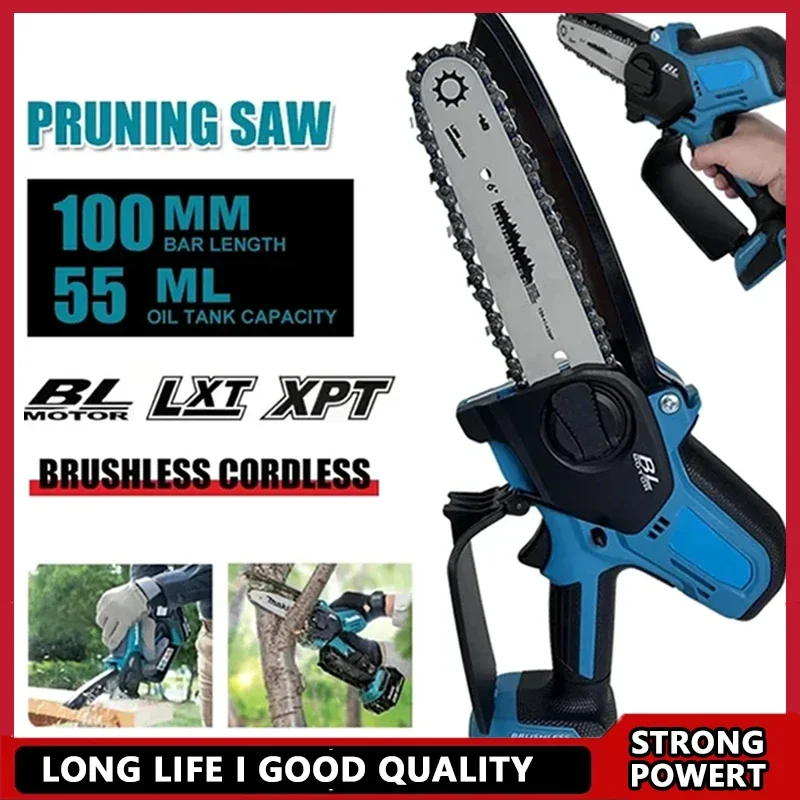 Fit Makita Fit Electric Chain Saw Pruning Saw Brushless Cordless Garden Power Tools Compatible with 18v Battery Miniature Power
Fit Makita Fit Electric Chain Saw Pruning Saw Brushless Cordless Garden Power Tools Compatible with 18v Battery Miniature Power