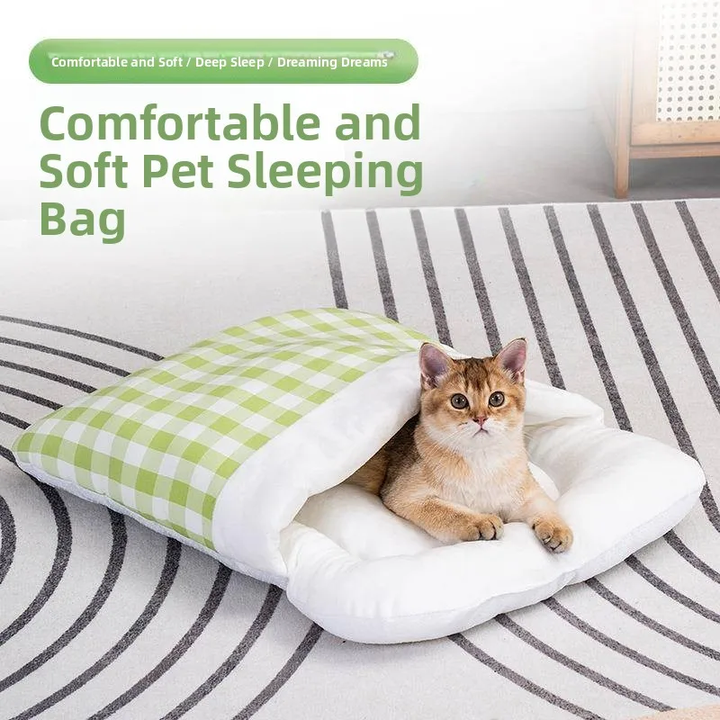 Warm Snug Pet Sleeping Bag Bed Half-Closed Style Dog Bed Winter Warmth Pet Comfortable Nest Mat Sleep Bag
Warm Snug Pet Sleeping Bag Bed Half-Closed Style Dog Bed Winter Warmth Pet Comfortable Nest Mat Sleep Bag