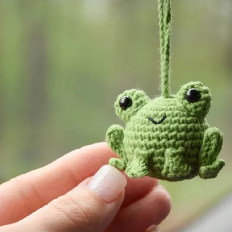 Hot Sale Cartoon Little Frog Wool Pure Handmade Crochet Car Pendant Decoration
Hot Sale Cartoon Little Frog Wool Pure Handmade Crochet Car Pendant Decoration