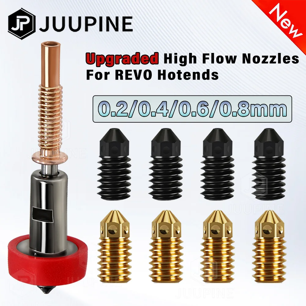 Обновленное сопло для Revo Ceramic Hotend, комплект сменных сопел, закаленная латунь 0,2/0,4/0,6/0,8 мм, терморазрыв TC4, титан для Hotend
Обновленное сопло для Revo Ceramic Hotend, комплект сменных сопел, закаленная латунь 0,2/0,4/0,6/0,8 мм, терморазрыв TC4, титан для Hotend