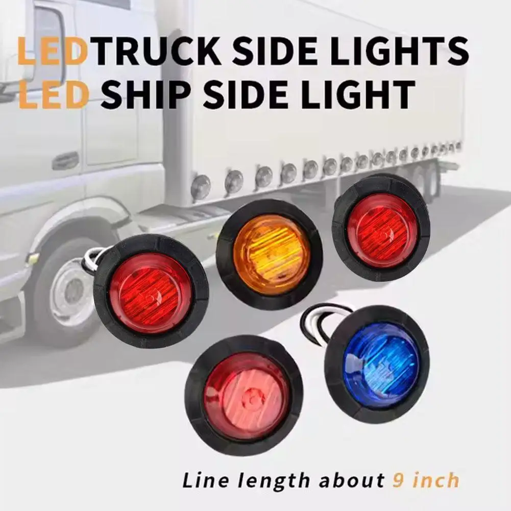 Round Tralier Side Marker Light 12V-24V for Truck Clearance Light Turn Signal Lamp Indicators
Round Tralier Side Marker Light 12V-24V for Truck Clearance Light Turn Signal Lamp Indicators