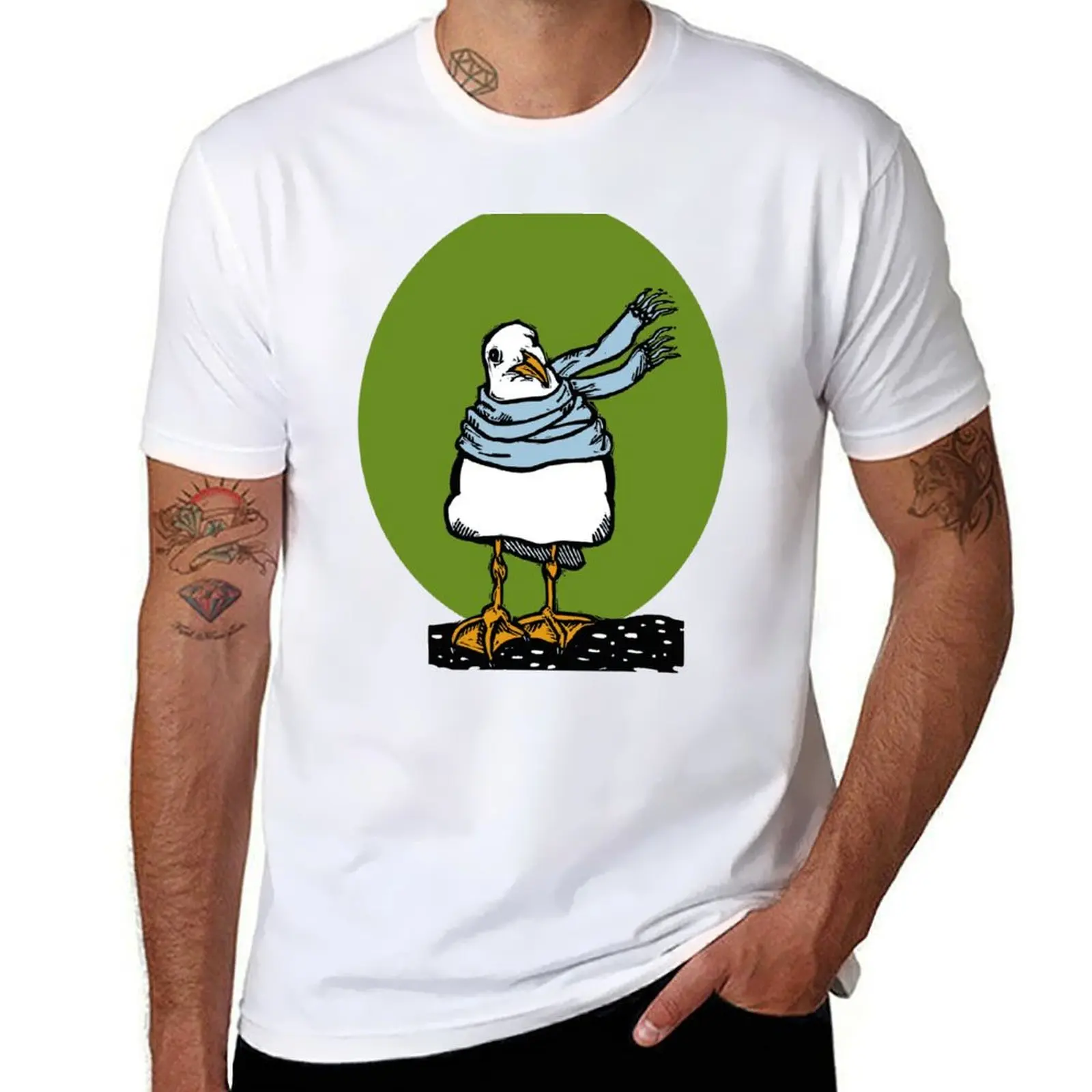 Scarfed gull on Olive Green T-Shirt cotton tshirt 100% t shirts for man cotton funny T-Shirt
Scarfed gull on Olive Green T-Shirt cotton tshirt 100% t shirts for man cotton funny T-Shirt