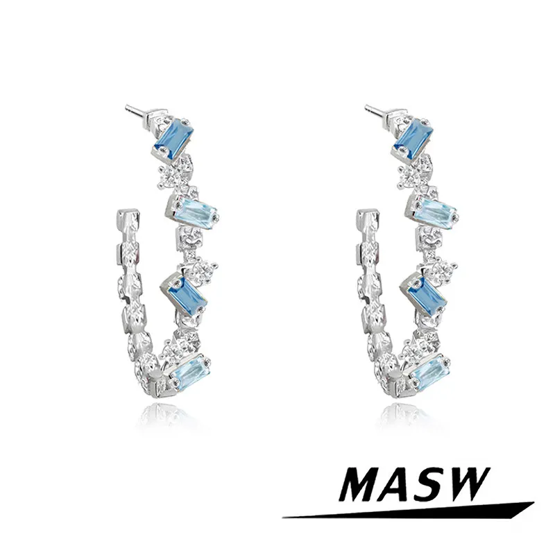 MASW Original Design Luxury Temperamen Zircon Earrings For Women Party Gifts Trendy Jewelry Delicate Popular Accessories
MASW Original Design Luxury Temperamen Zircon Earrings For Women Party Gifts Trendy Jewelry Delicate Popular Accessories