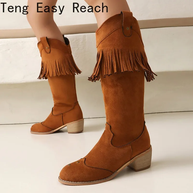 2025 Winter New Elegant High Barrel Round Head Boots with No Lace for Daily Wearing Casual Shoes Size 35-46
2025 Winter New Elegant High Barrel Round Head Boots with No Lace for Daily Wearing Casual Shoes Size 35-46
