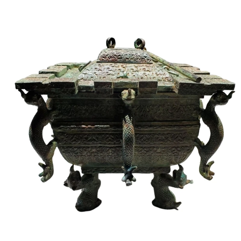 Warring States Bronze Zeng Marquis Yi Ice Kam Antique Antique Refrigerator Collection
Warring States Bronze Zeng Marquis Yi Ice Kam Antique Antique Refrigerator Collection