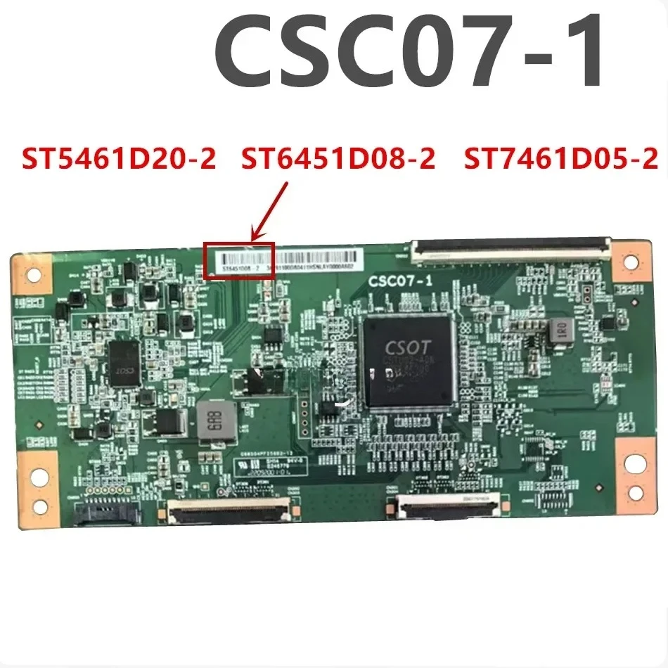 NEW Board number CSC07-1 Barcode ST5461D20-2 ST6451D08-2 ST7461D05-2 T-CON board
NEW Board number CSC07-1 Barcode ST5461D20-2 ST6451D08-2 ST7461D05-2 T-CON board