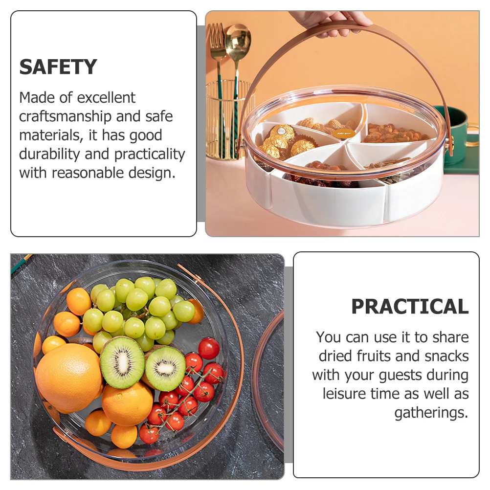 Airtight Divided Tray Snack Plate Dish Luxury Storage Container Banquet Party Serving Dried Fruit Tray Nuts
Airtight Divided Tray Snack Plate Dish Luxury Storage Container Banquet Party Serving Dried Fruit Tray Nuts