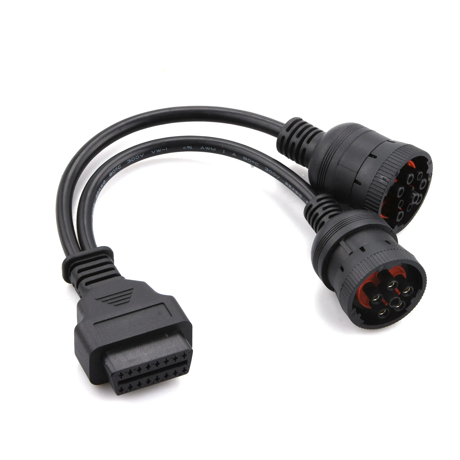 1PC High Quality Cummins 6+9 Pin Y Diagnostic Cable For Heavy Duty Trucks OBD2 to 6Pin 9Pin Adapter Gold-Plated
1PC High Quality Cummins 6+9 Pin Y Diagnostic Cable For Heavy Duty Trucks OBD2 to 6Pin 9Pin Adapter Gold-Plated