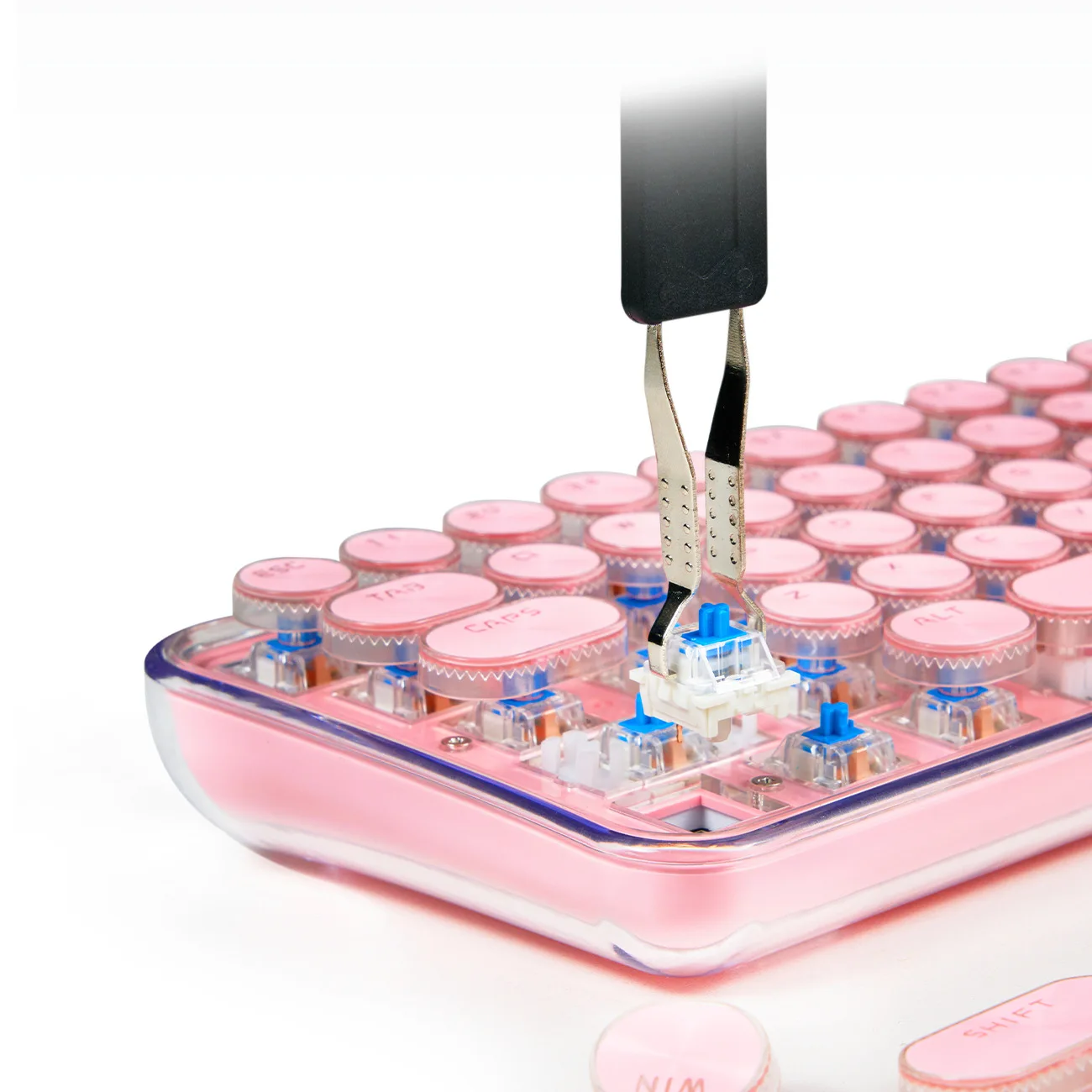 AttackFox YK680 Mechanical Keyboard Wireless Bluetooth Three-mode 2.4G Transparent Hot-swap Custom Crystal Round Keycap PC Gifts
AttackFox YK680 Mechanical Keyboard Wireless Bluetooth Three-mode 2.4G Transparent Hot-swap Custom Crystal Round Keycap PC Gifts