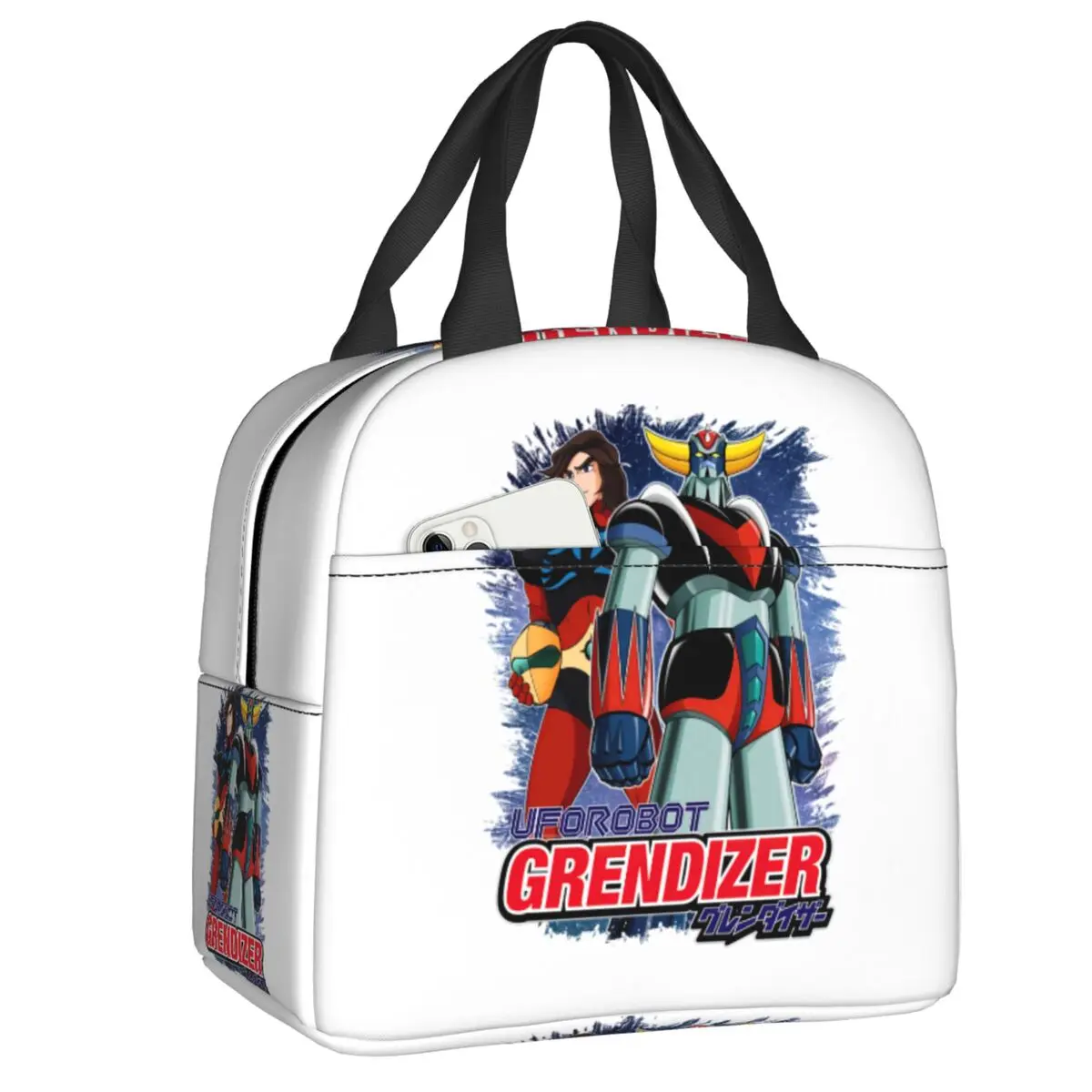 Custom Goldorak Grendizer Actarus Insulated Lunch Bag for Women Leakproof UFO Robot Goldrake Cooler Thermal Bento Box School
Custom Goldorak Grendizer Actarus Insulated Lunch Bag for Women Leakproof UFO Robot Goldrake Cooler Thermal Bento Box School
