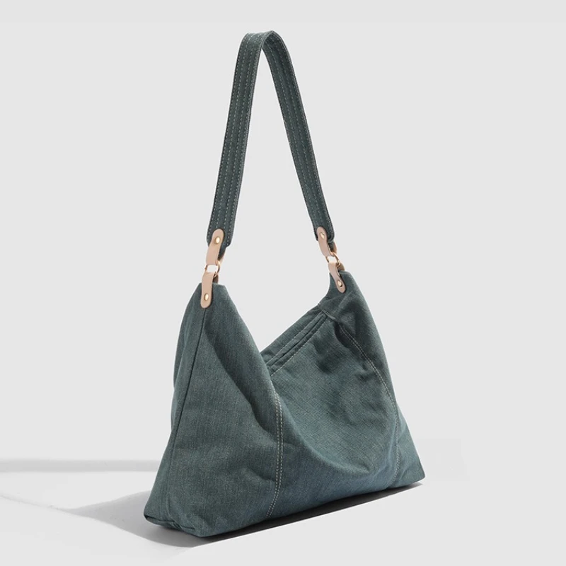 Women's Large Capacity Denim Canvas Hobo Bag - Relaxed Style Crossbody Shoulder Bag for Commuting & Casual Use
Women's Large Capacity Denim Canvas Hobo Bag - Relaxed Style Crossbody Shoulder Bag for Commuting & Casual Use