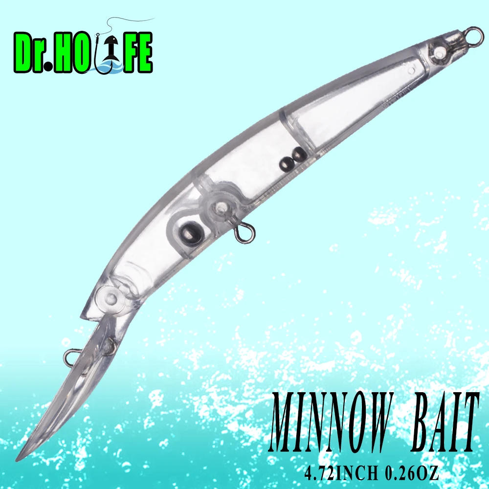 Dr.Holife 15PCS/LOT Unpainted Minnow Blanks Lure 12CM 7.5G Deep Water Minnow Bait Artificial Hard Bait For DIY Fishing Lures
Dr.Holife 15PCS/LOT Unpainted Minnow Blanks Lure 12CM 7.5G Deep Water Minnow Bait Artificial Hard Bait For DIY Fishing Lures