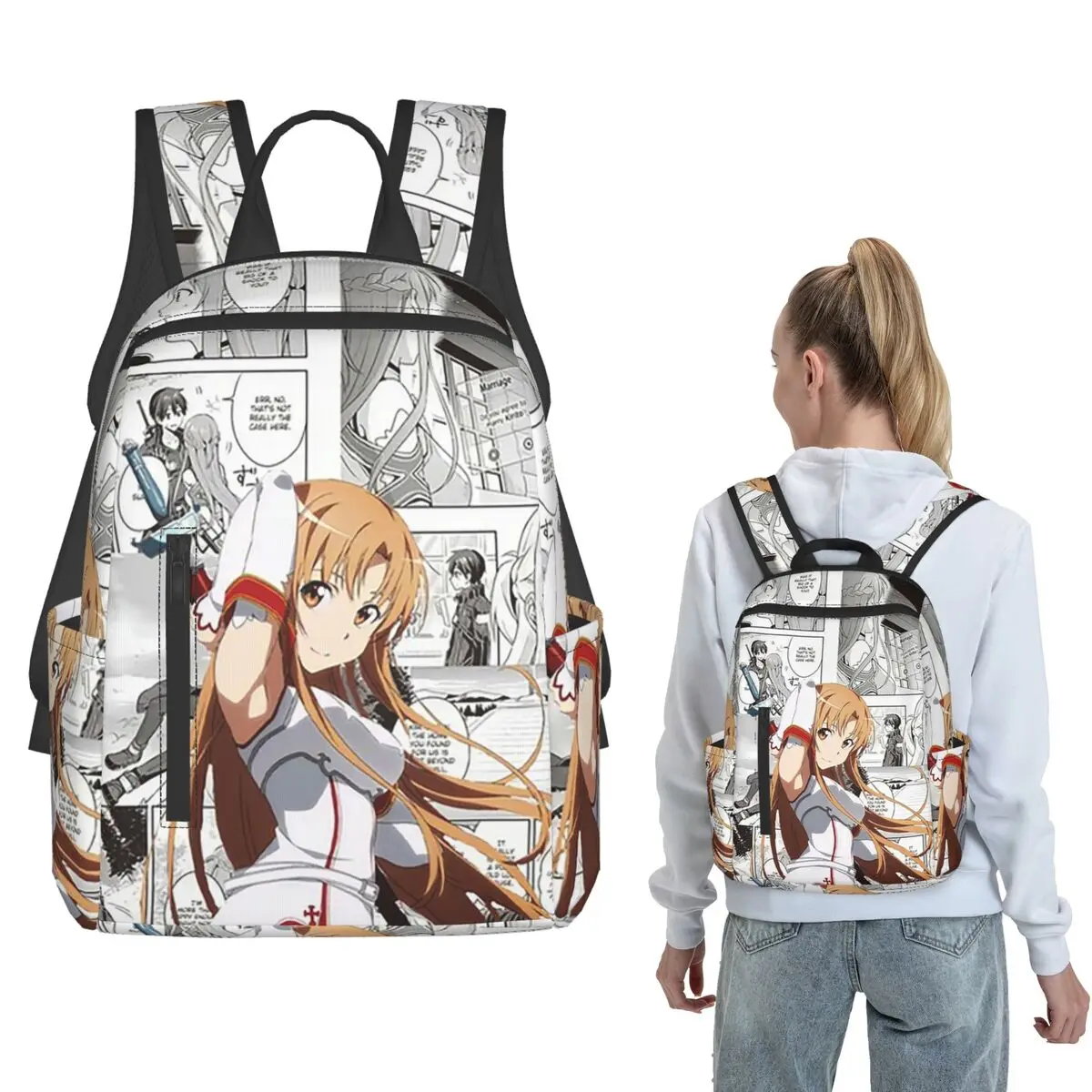 Sword Art Online Yuuki Asuna Anime Backpack Daypack Children BookBag School Bag Shoulder Bags for Men Women
Sword Art Online Yuuki Asuna Anime Backpack Daypack Children BookBag School Bag Shoulder Bags for Men Women