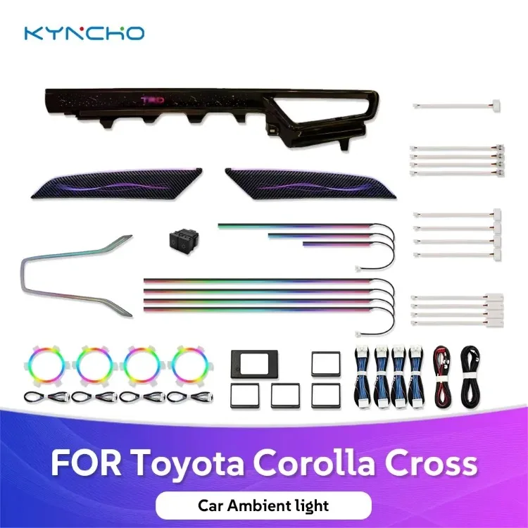 For Toyota Corolla Cross LED Car Ambient Light Symphony Color Changing Led Auto Interior Lighting Automotive Ambient Lighting
For Toyota Corolla Cross LED Car Ambient Light Symphony Color Changing Led Auto Interior Lighting Automotive Ambient Lighting