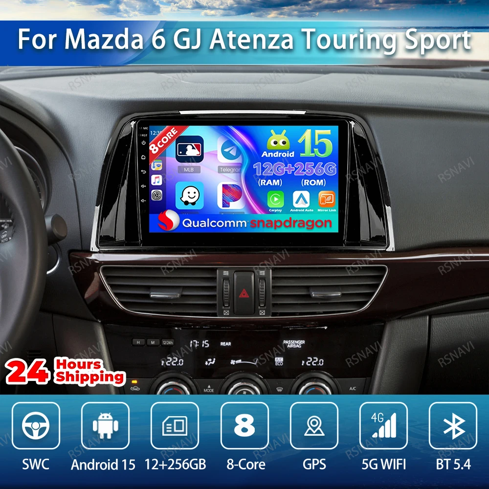 Android 15 Car Radio For Mazda 6 GJ Atenza Touring Sport GT Viedo Player QLED AI Voice Multimedia GPS Head Unit Navigation BT
Android 15 Car Radio For Mazda 6 GJ Atenza Touring Sport GT Viedo Player QLED AI Voice Multimedia GPS Head Unit Navigation BT