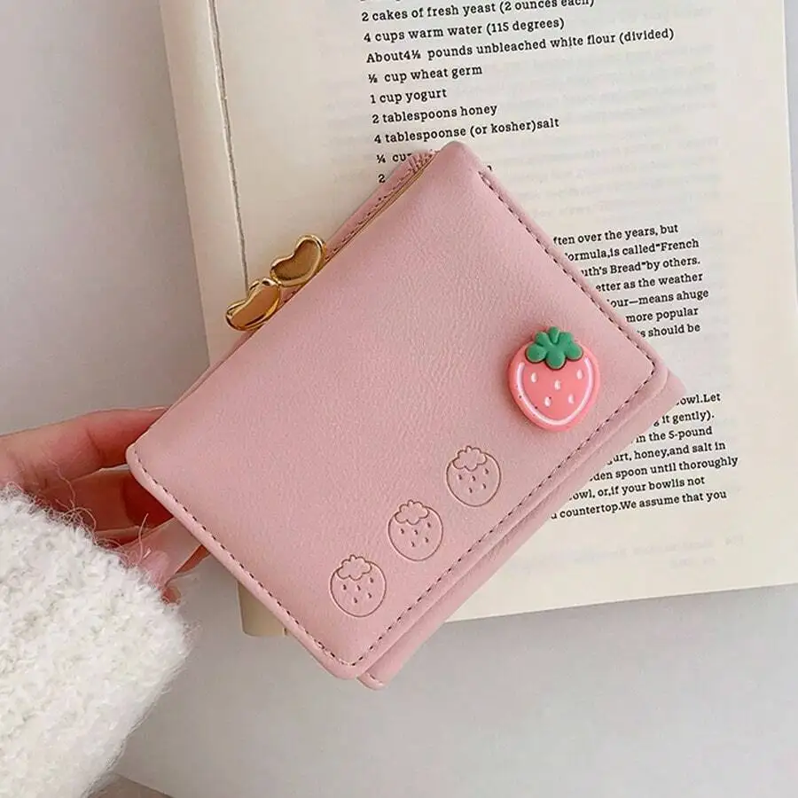 New Cute Fruit Printed Folding Wallet, European And Korean Style PU Cartoon Mini Coin Purse For Women
New Cute Fruit Printed Folding Wallet, European And Korean Style PU Cartoon Mini Coin Purse For Women