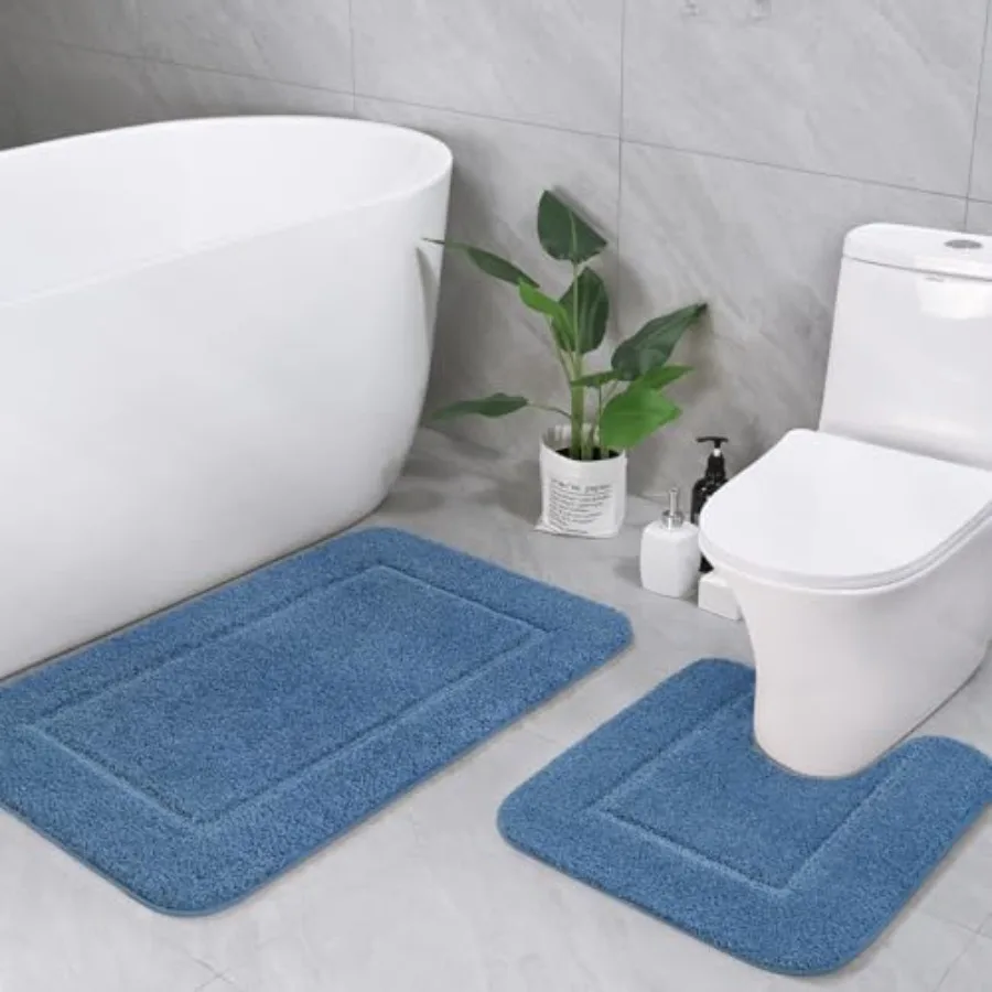 Bathroom Rug Set Soft Bath Rug Set 2 Pcs Set Toilet Mat U-Shaped 20x20 and 34x20 Bath Rugs Quickly Dry Mats for Bathroom Tub Wa
Bathroom Rug Set Soft Bath Rug Set 2 Pcs Set Toilet Mat U-Shaped 20x20 and 34x20 Bath Rugs Quickly Dry Mats for Bathroom Tub Wa