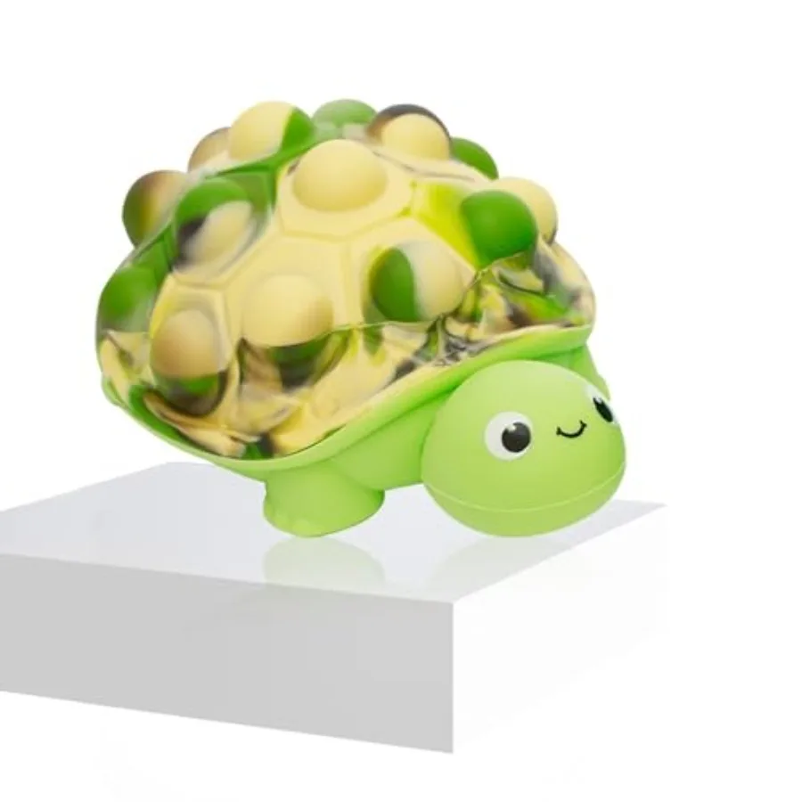 Pop Fidget Toys, 3D Silicone Turtle Push Bubbles Sensory Toy Pop Stress Ball Anxiety Stress Reliever Toy for Autism Early Educa
Pop Fidget Toys, 3D Silicone Turtle Push Bubbles Sensory Toy Pop Stress Ball Anxiety Stress Reliever Toy for Autism Early Educa
