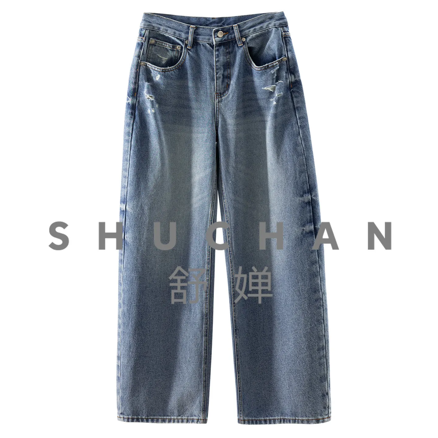 Vintage Penny Step Personality Ripped 100 Cotton High Waist Wide Leg Sickle Jeans Women 23W6
Vintage Penny Step Personality Ripped 100 Cotton High Waist Wide Leg Sickle Jeans Women 23W6
