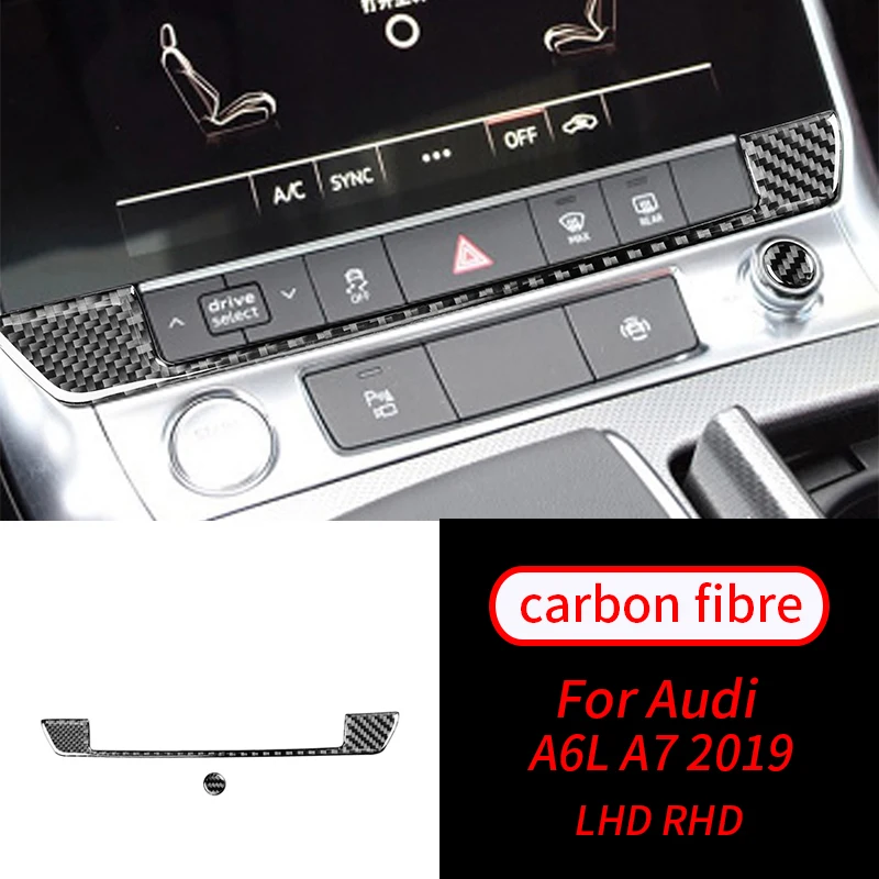 For Audi A6L A7 2019 Real Carbon Fiber Warning Panel/Button Decorative Cover Trim Sticker Decal Soft Car Interior Accessories
For Audi A6L A7 2019 Real Carbon Fiber Warning Panel/Button Decorative Cover Trim Sticker Decal Soft Car Interior Accessories