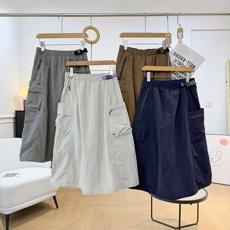 Outdoor Women's Workwear Skirt Waterproof Quick Dry Hiking Camping Sporty High Waist Nylon Straight Cut Loose Fit Summer Skirt
Outdoor Women's Workwear Skirt Waterproof Quick Dry Hiking Camping Sporty High Waist Nylon Straight Cut Loose Fit Summer Skirt
