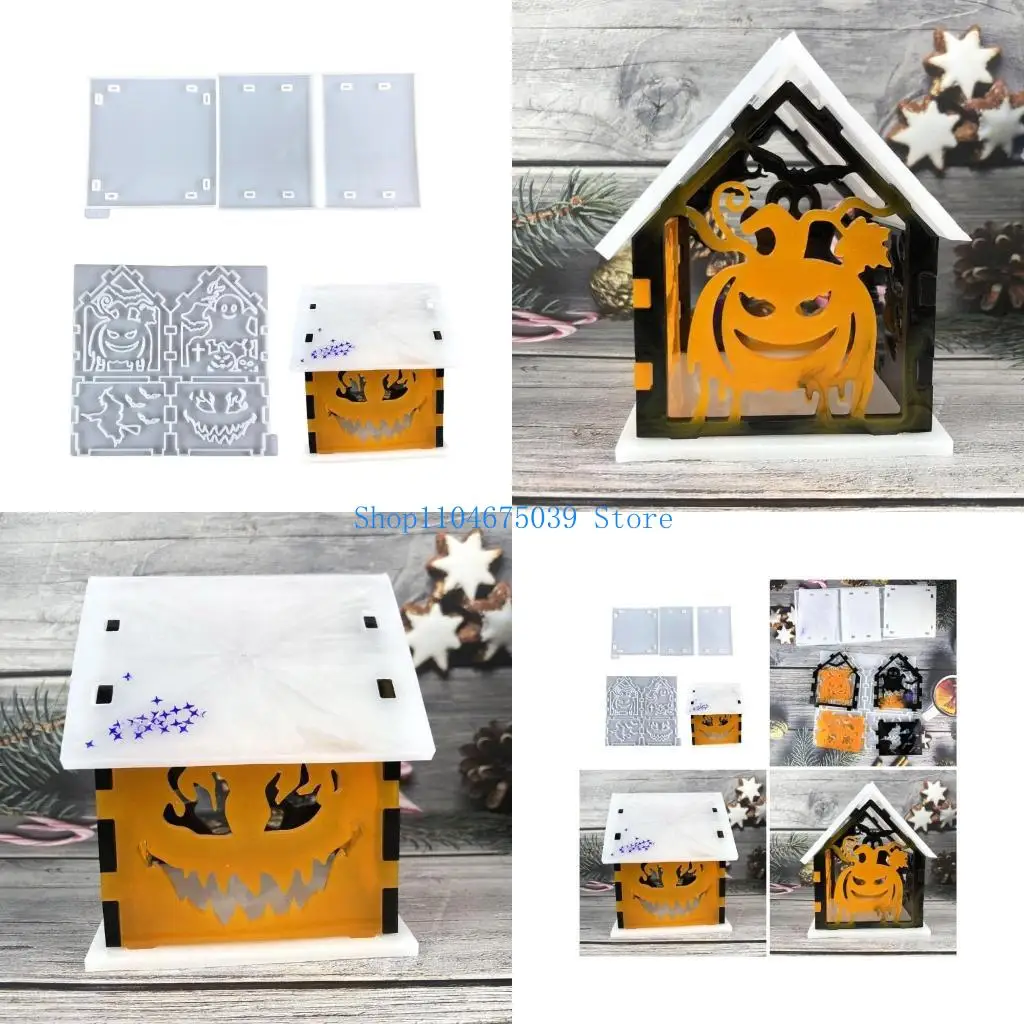5asd Halloween Small House Ornament Mold Flexible Silicone Mold Jewelry Making Tool
5asd Halloween Small House Ornament Mold Flexible Silicone Mold Jewelry Making Tool